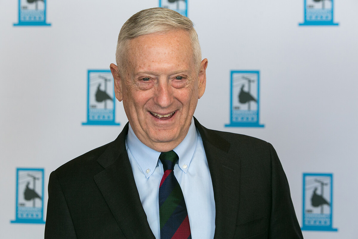 Keynote speaker coverage: General James Mattis, USMC (Ret.) casually greets attendees during the Edison Electric Institute CEO annual meeting at Starr Pass Resort in Tucson, Arizona, January 2020.