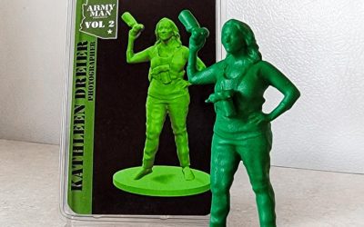 A 3D model of Kathleen will be in an Army Man art exhibit (!)