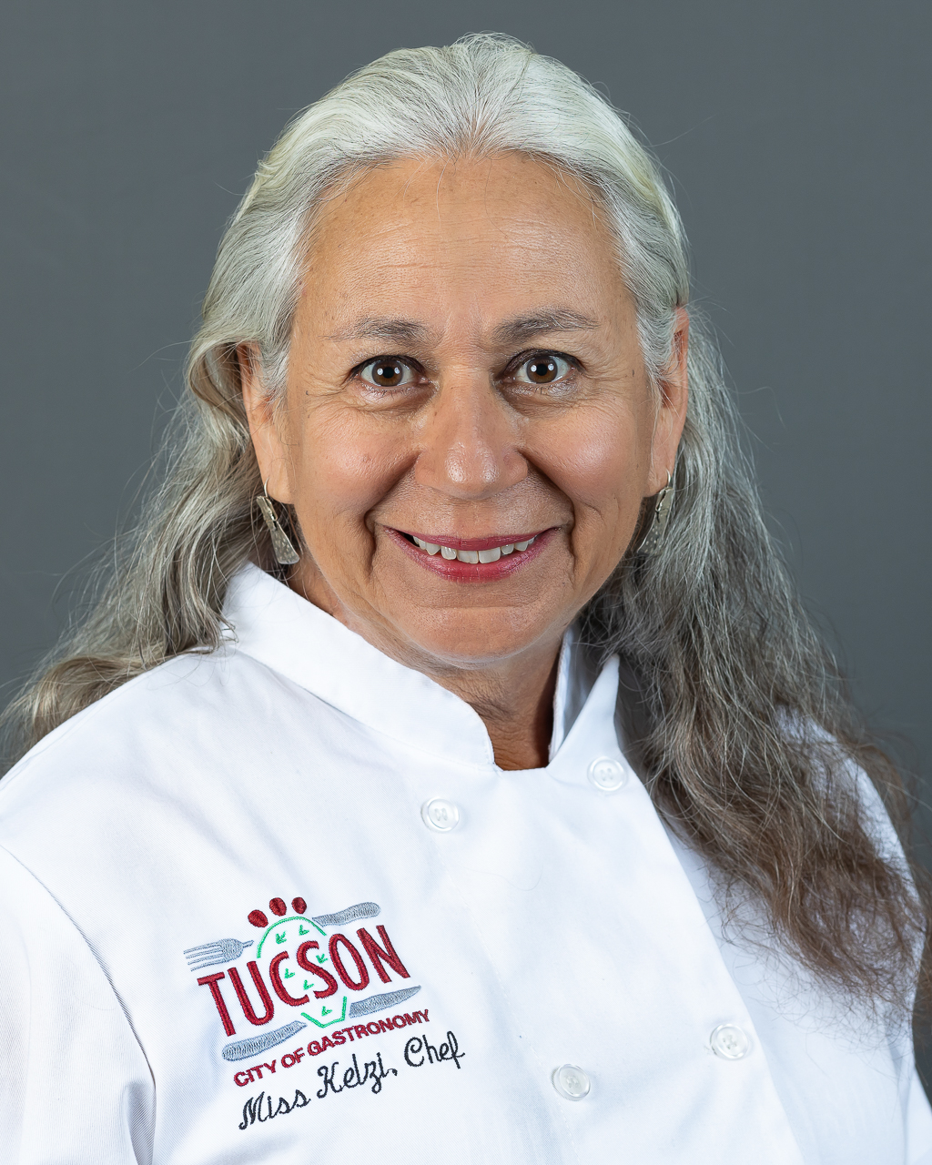 Portrait of Chef Kelzi Bartholmaei in preparation for a Unesco (United Nations Educational, Scientific and Cultural Organization) event in Mexico.
