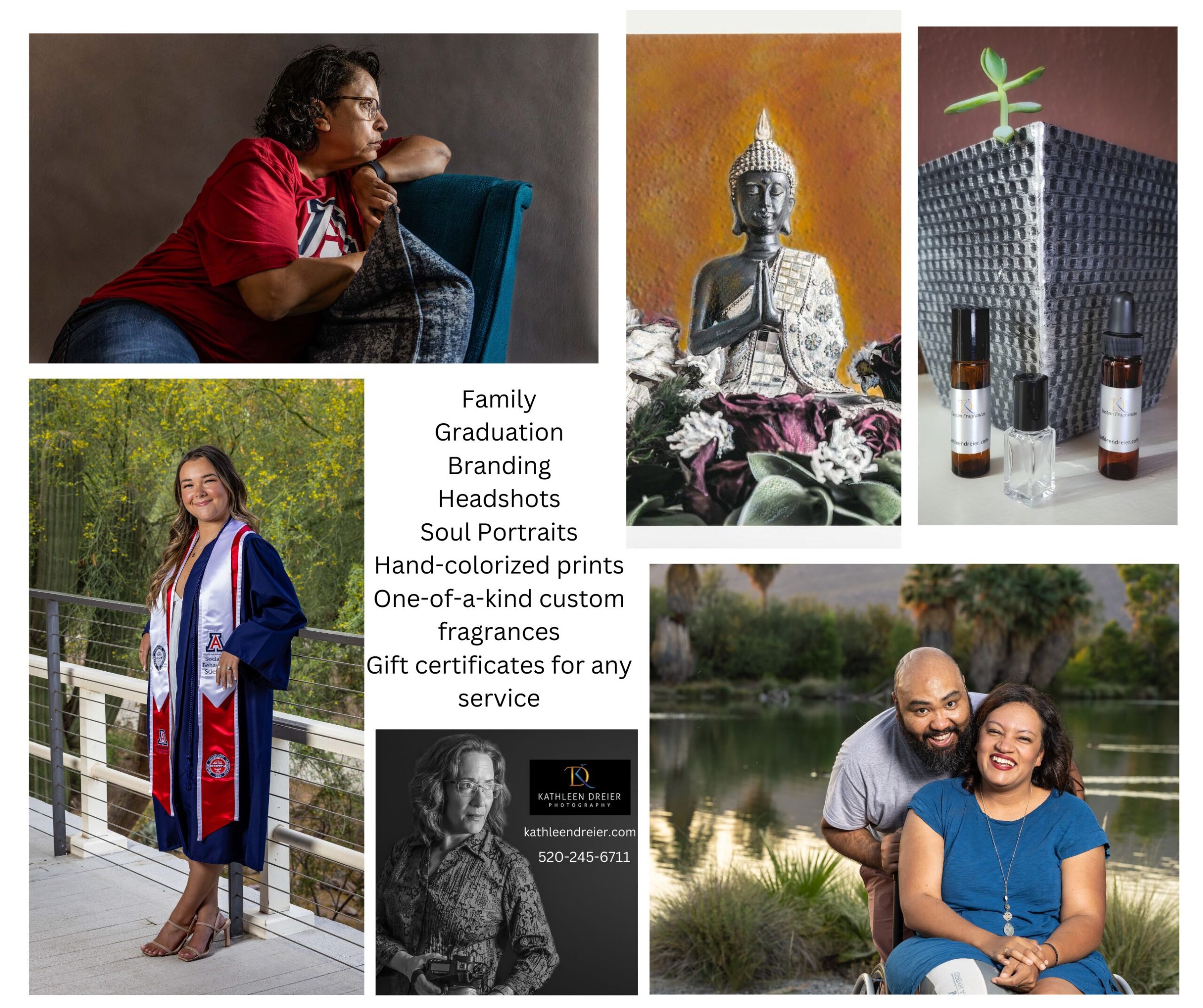 Kathleen Dreier Photography is offering a host of services with special discounts through the month of August 2024 for those living in or planning to visit Tucson, Arizona.